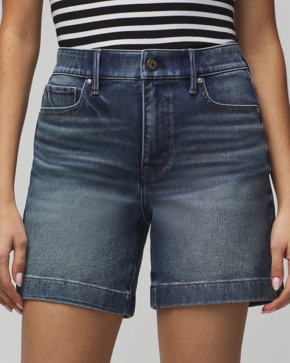 High Rise Sculpt 5 Inch Shorts White House Black Market